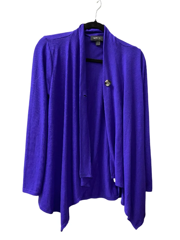 Cozy women's sweaterCardigan By Ab Studio In Purple, Size: S