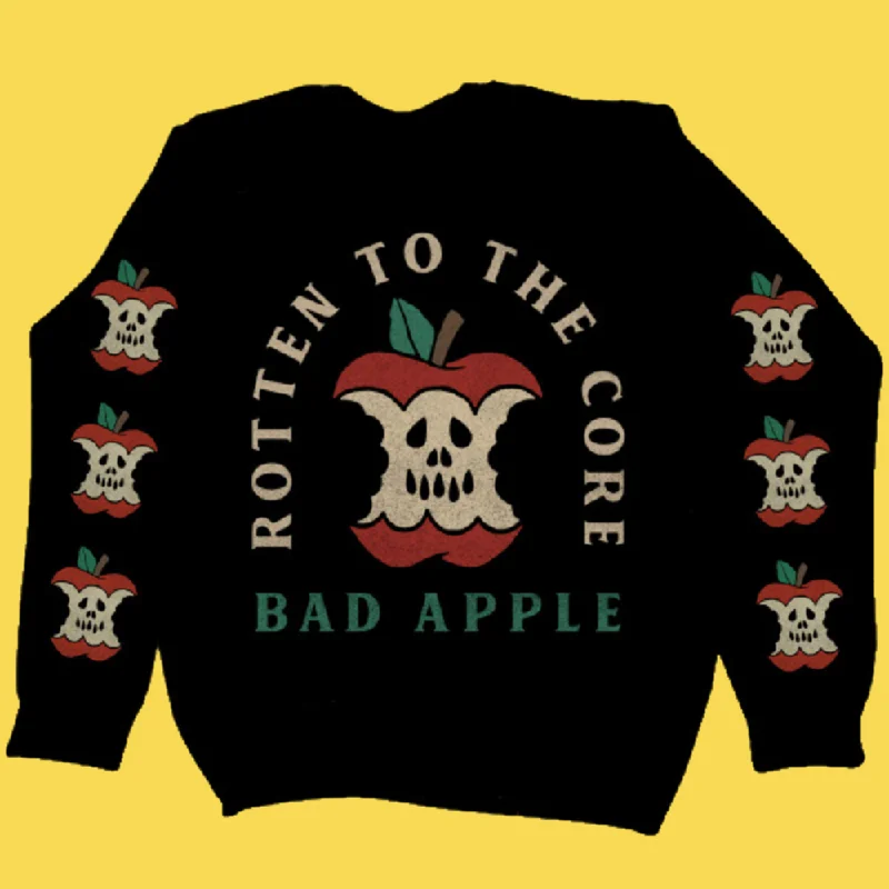 women's hooded sweatshirts with a cable knit pattern'Bad Apple' Sweatshirt