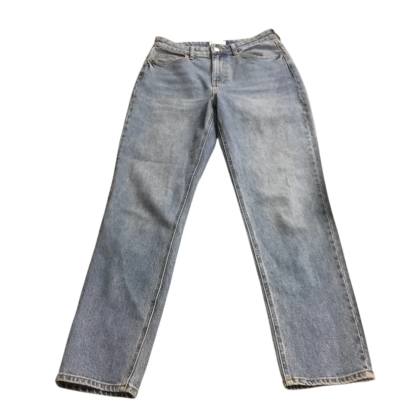 Jeans with a relaxed fit and subtle fading for everyday comfort and styleJeans Straight By H&m In Blue Denim, Size: 8