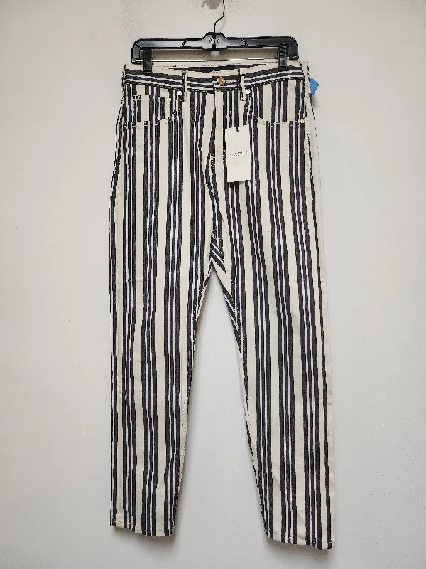 Stretchy jeans with a high cotton content for comfortJeans Straight By Scotch & Soda In Striped Pattern, Size: 6