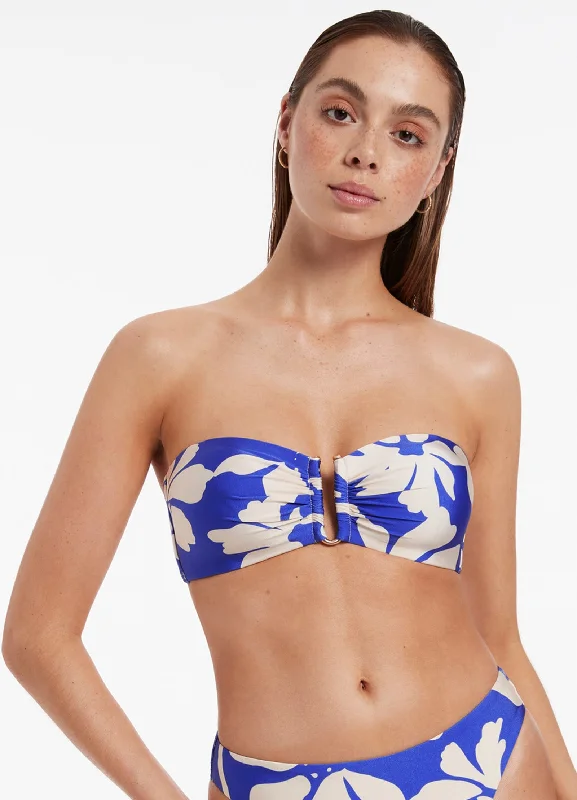 rubber swimsuitEmporio Bandeau Top - Sapphire