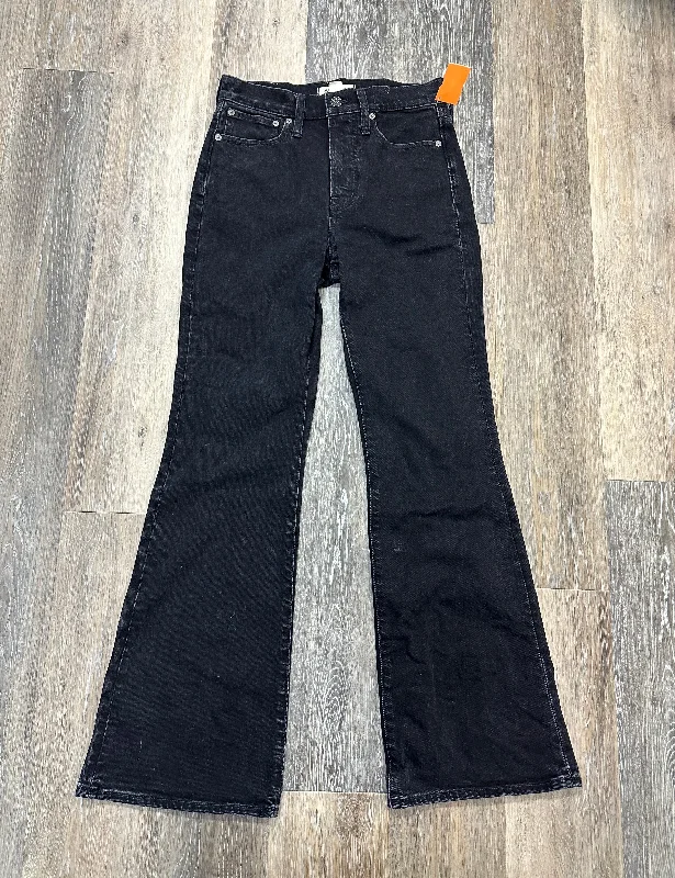 Jeans with a high waist and wide legs for a vintage and flattering fitJeans Flared By Madewell In Black Denim, Size: 0