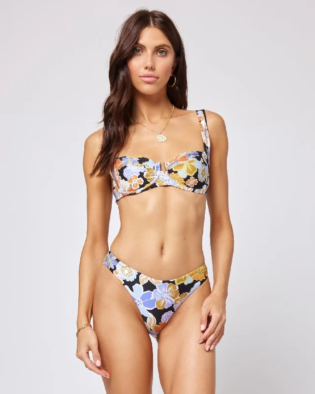 sporty swimsuitPrinted Camellia Bikini Top - Sugar And Spice Floral