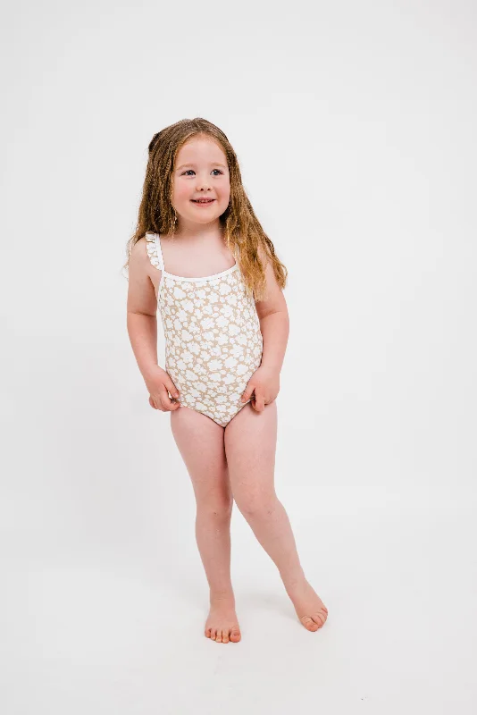 rubber swimsuitThe Mini Daydreamer | Tan Floral