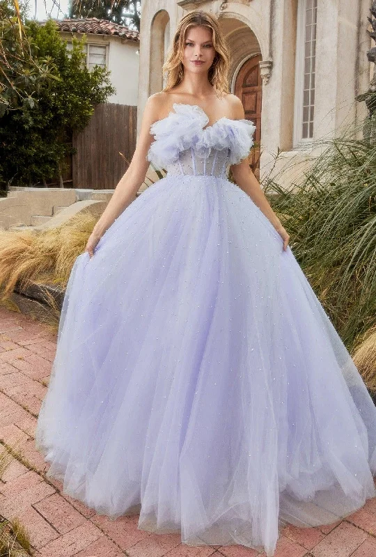 Velvet dresses for winterAndrea & Leo A1199 Strapless Tulle Ball Gown