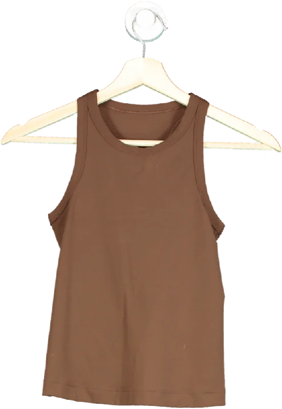 Pullover women's sweaterLululemon Brown Athletic Tank Top