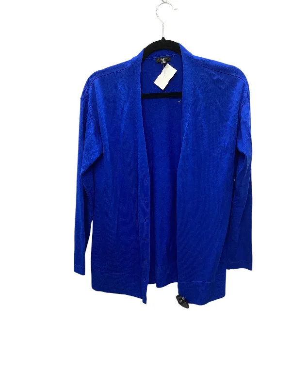 Color-block women's sweaterSweater Cardigan By Talbots In Blue, Size: S