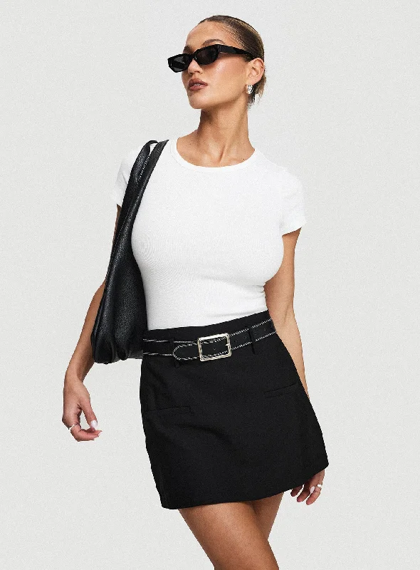 High-low hem dresses for womenGrant My Wish Mini Skort Black