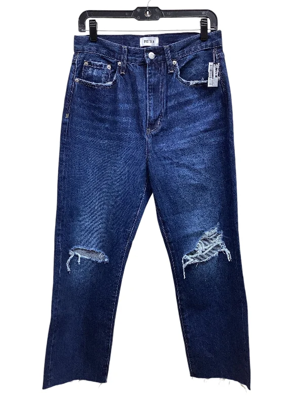 Jeans with a unique blend of denim fabrics for added texture and interestJeans Straight By Pistola In Blue Denim, Size: 6