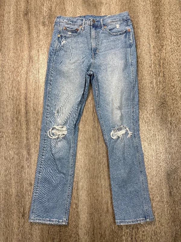 Skinny jeans with rips and tears for an edgy lookJeans Straight By Gap In Blue, Size: 8