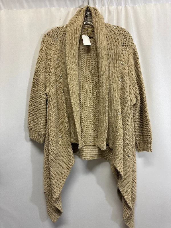 Running women's sweaterSweater Cardigan By Peck And Peck In Beige, Size: M