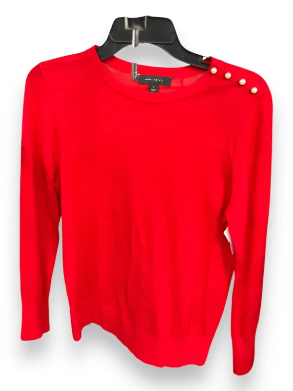 Glitter women's sweaterSweater By Ann Taylor In Red, Size: M