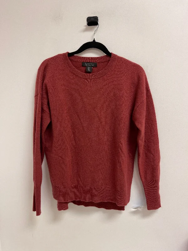 Button-down women's sweaterSweater Cashmere By Tahari By Arthur Levine In Red, Size: S