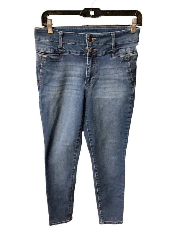 Cropped women's jeansJeans Skinny By D Jeans In Blue Denim, Size: 6