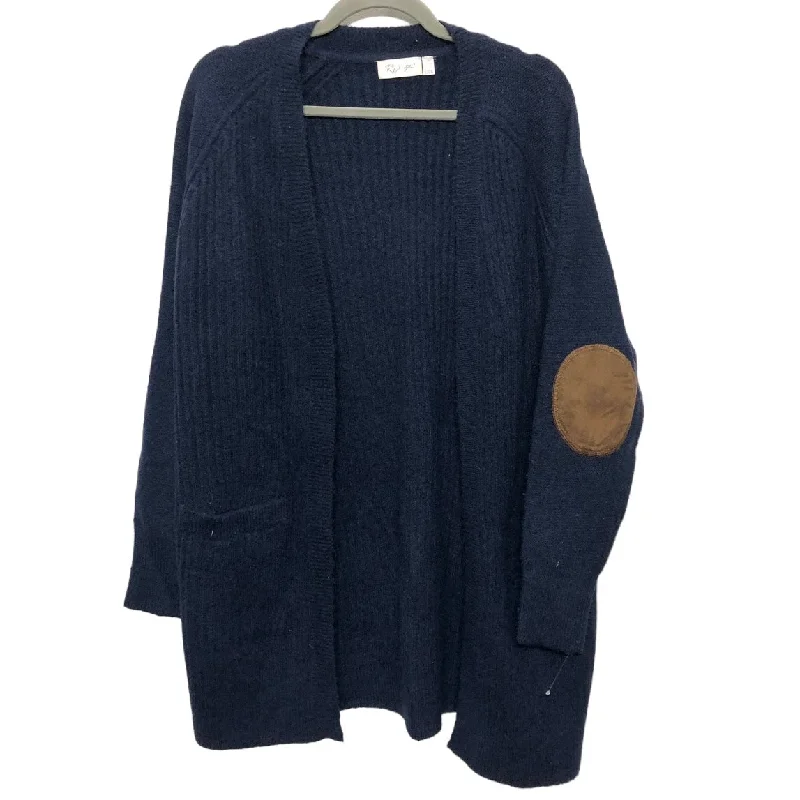 One-shoulder women's sweaterSweater Cardigan By Rd Style In Navy, Size: Xl