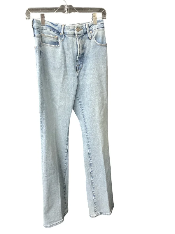 Jeans with a relaxed fit and subtle fading for everyday comfort and styleJeans Flared By Good American In Blue Denim, Size: 6