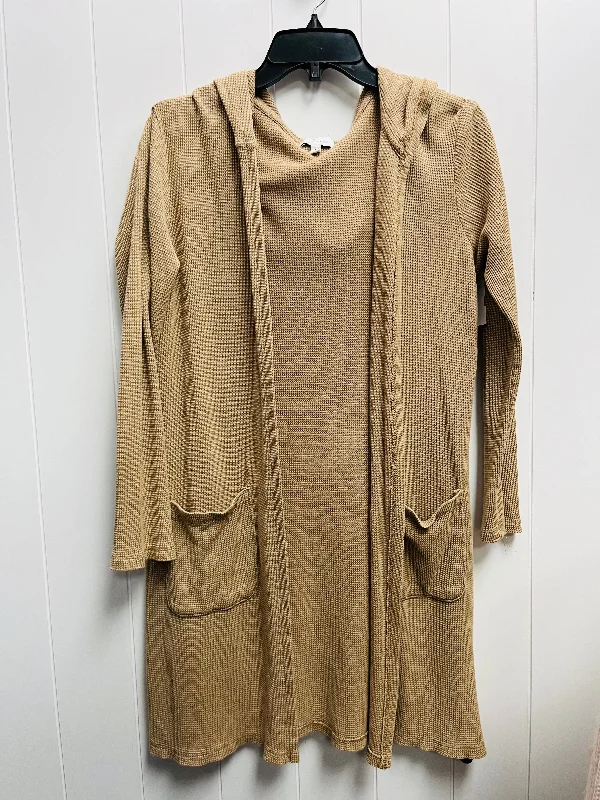 Loungewear women's sweaterCardigan By True Craft In Tan, Size: 8.5