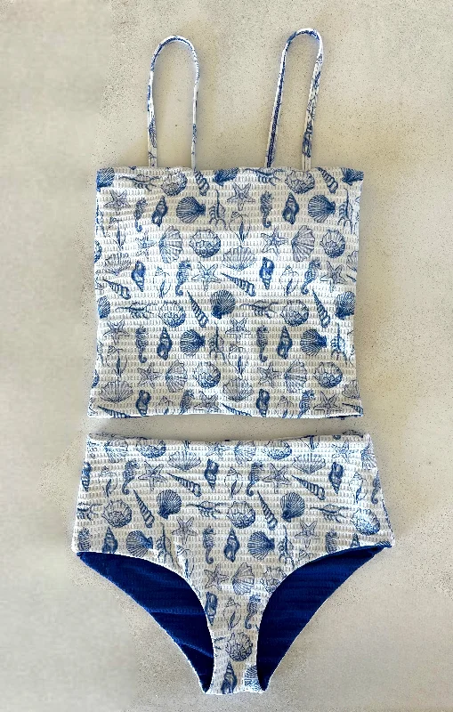 solid-color swimsuitSaylor - Reversible Tankini - $86