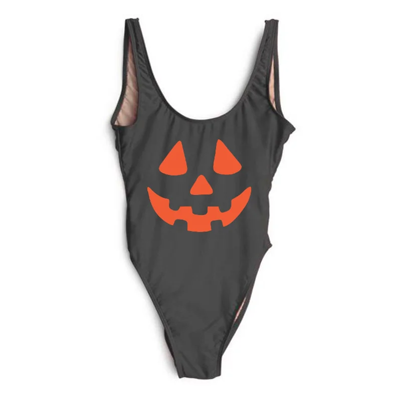 swimsuit with skirt overlayJack-O'-Lantern Costume [SWIMSUIT]