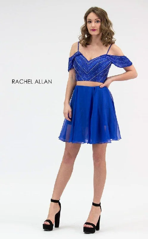 Sustainable dresses for eco-conscious womenRachel Allan Short Two Piece Homecoming Dress 4667