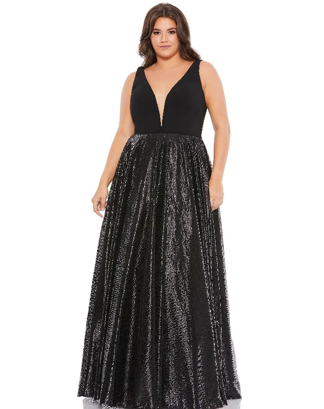 Tall women's dressesMac Duggal 49308 Fabulouss Plus Size Long Dress