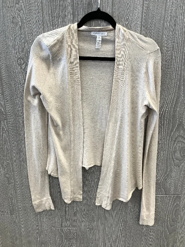 Transitional women's sweaterCardigan By Ambiance Apparel In Beige, Size: S