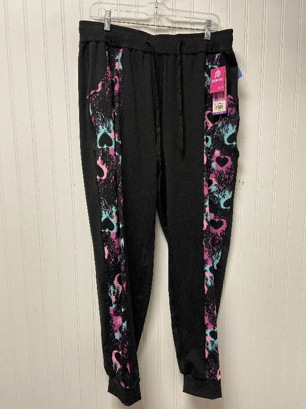 Workout leggings for womenAthletic Pants By Clothes Mentor In Black & Pink, Size: 2x