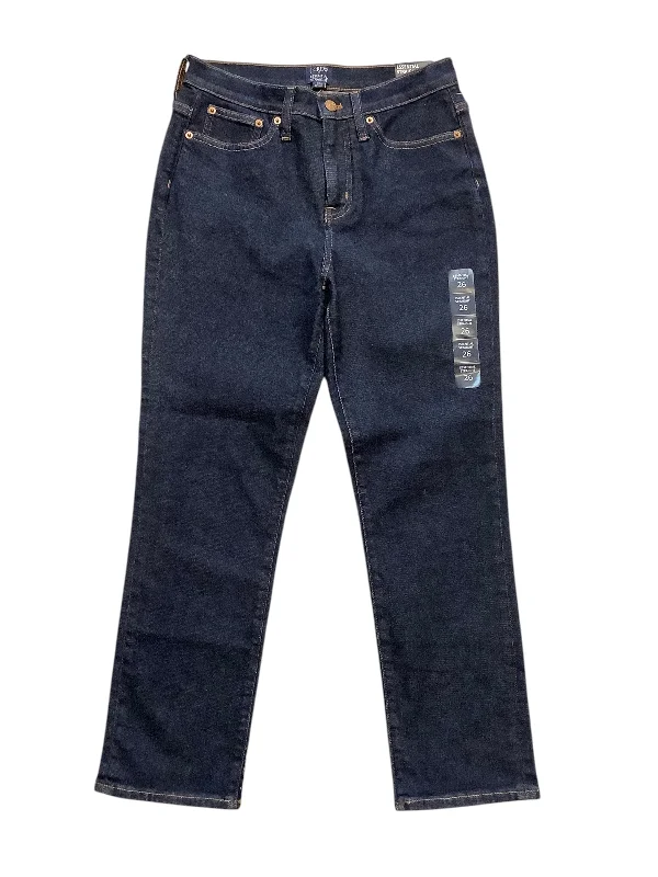 Jeans with bold fading and contrast stitchingJeans Straight By J. Crew In Blue, Size: 2(26)