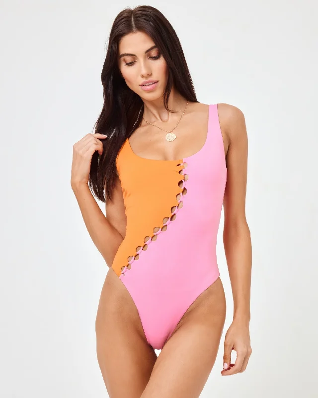 swimsuit for beach partiesSolstice One Piece Swimsuit - Tangerine-Guava