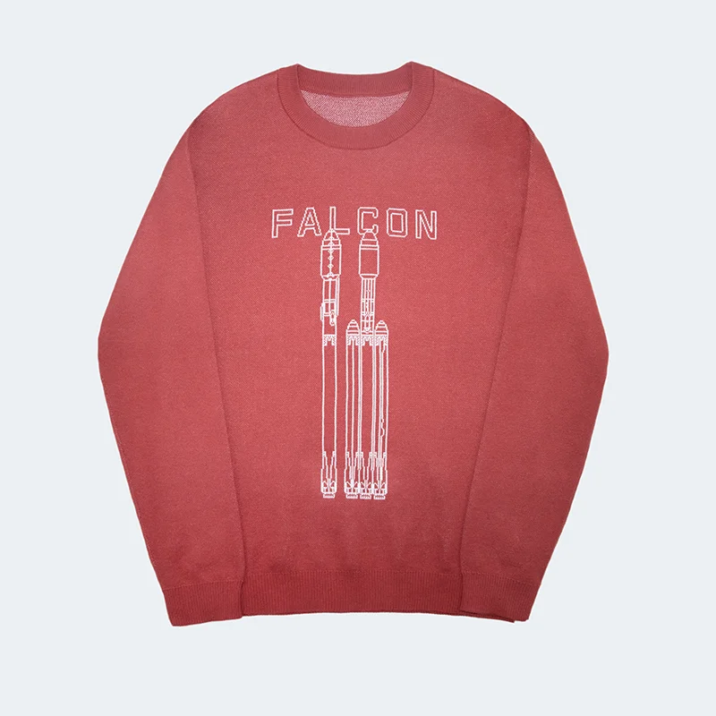 women's hooded tops with a snap-button closureUNISEX FALCON SWEATER