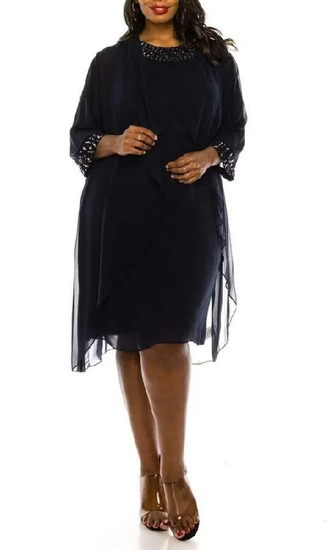 Evening gowns for formal eventsSL Fashions 9470367 Plus Size Short Jacket Dress