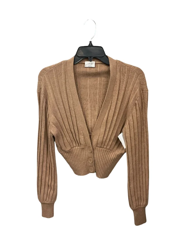 Earth-tone women's sweaterCardigan By Wilfred In Tan, Size: S