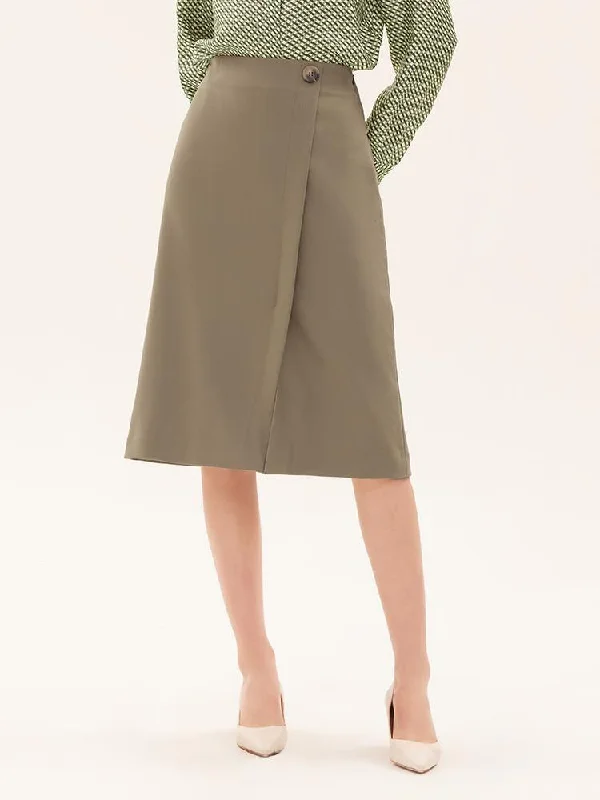 Elegant casual women's pantsWorsted Woolen A-Line Women Skirt