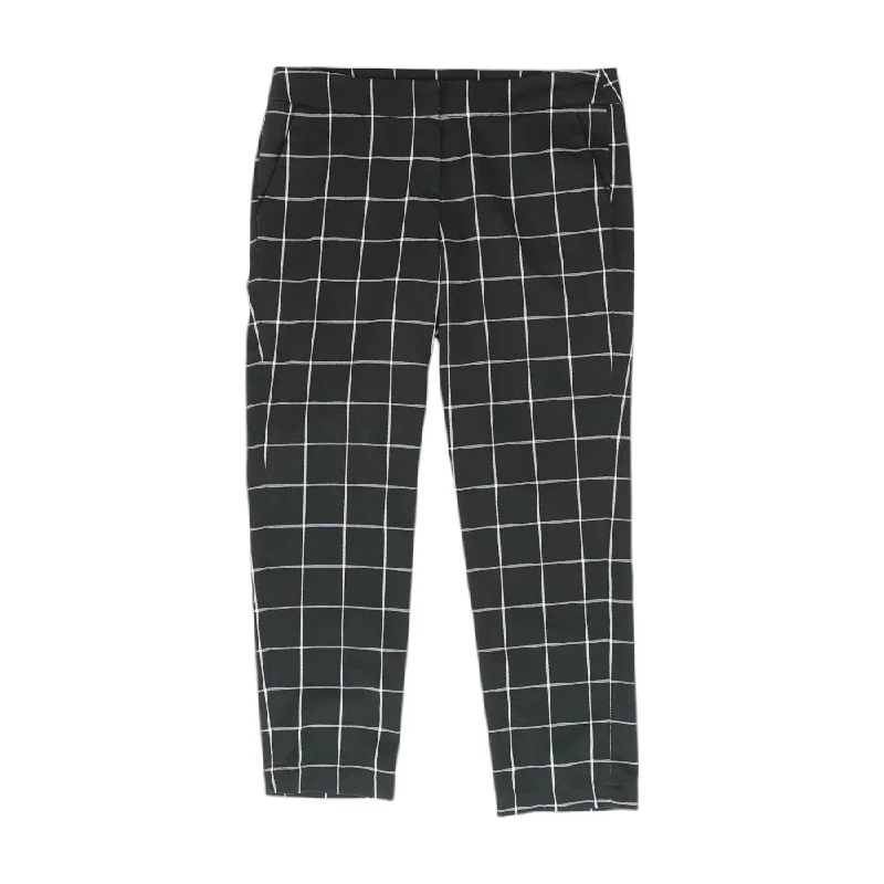 Autumn-inspired women's skirtsBlack Plaid Dress Pants