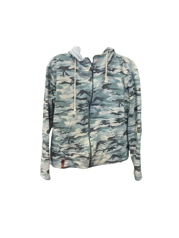 women's hooded jumpers for running and joggingSweatshirt Hoodie By Cmc In Camouflage Print, Size: Xl