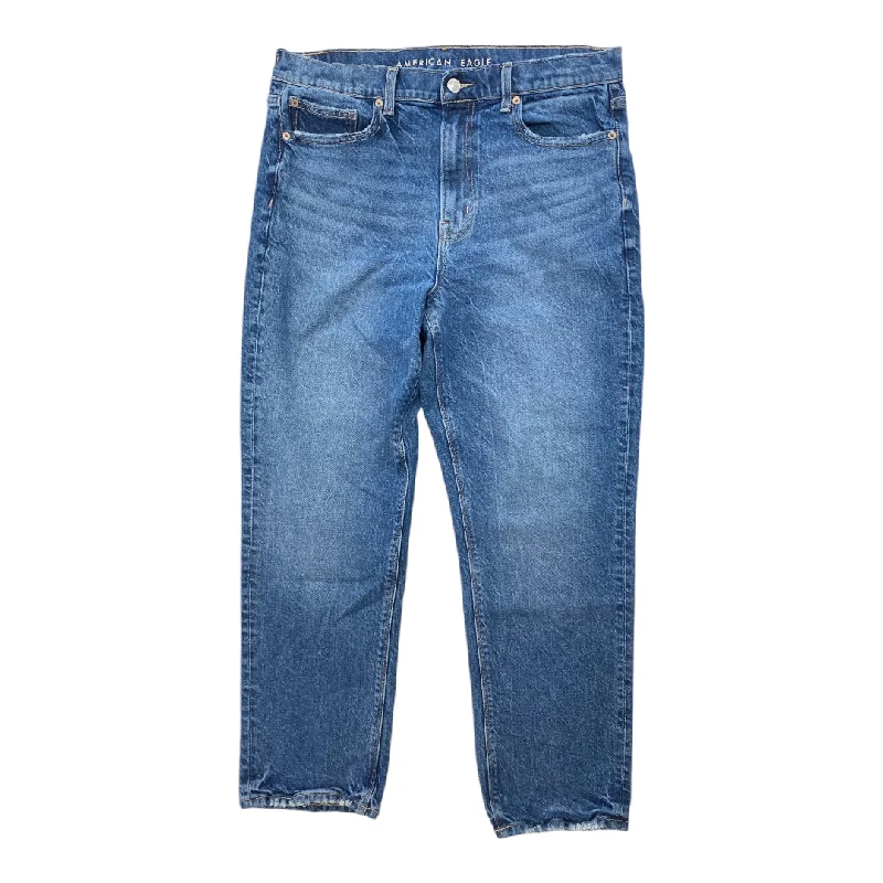 Jeans with a slim fit for a polished appearanceJeans Straight By American Eagle In Blue Denim, Size: 12