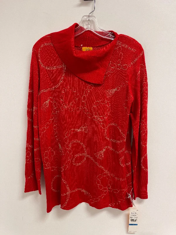 Winter white women's sweaterSweater By Ruby Rd In Red, Size: L