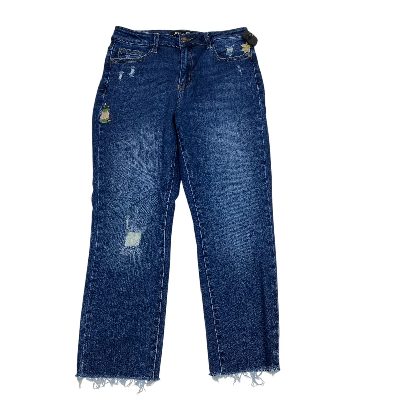 Jeans with a heavyweight denim fabric for durability and warmth in colder weatherJeans Boyfriend By Judy Blue In Blue Denim, Size: 6