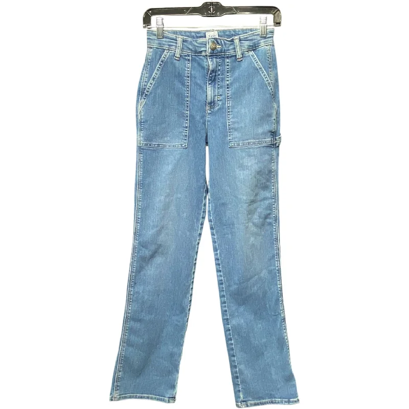 Jeans with a relaxed fit and slight flare at the legs for a retro vibeJeans Wide Leg By Lee In Blue Denim, Size: 2