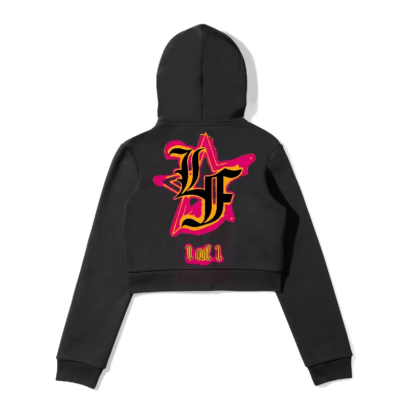 women's hooded jumpers with a zip-up front and kangaroo pocketsWomen's Cropped Zip Hoodie