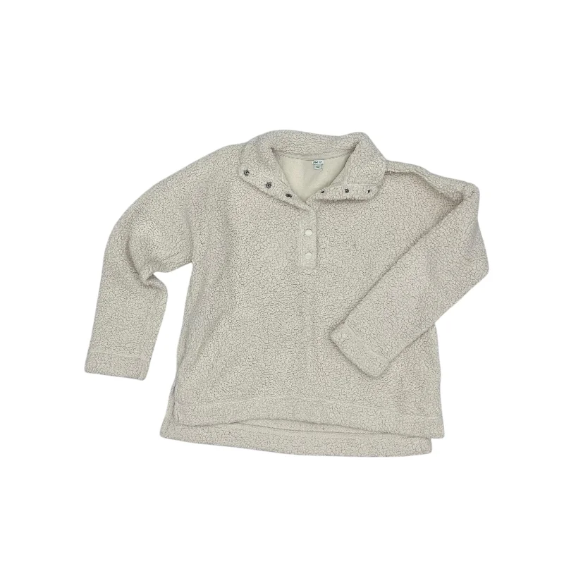 women's hooded sweatshirts with a pullover design and no zippers or buttonsSweatshirt Collar By Aerie In Cream, Size:Xs