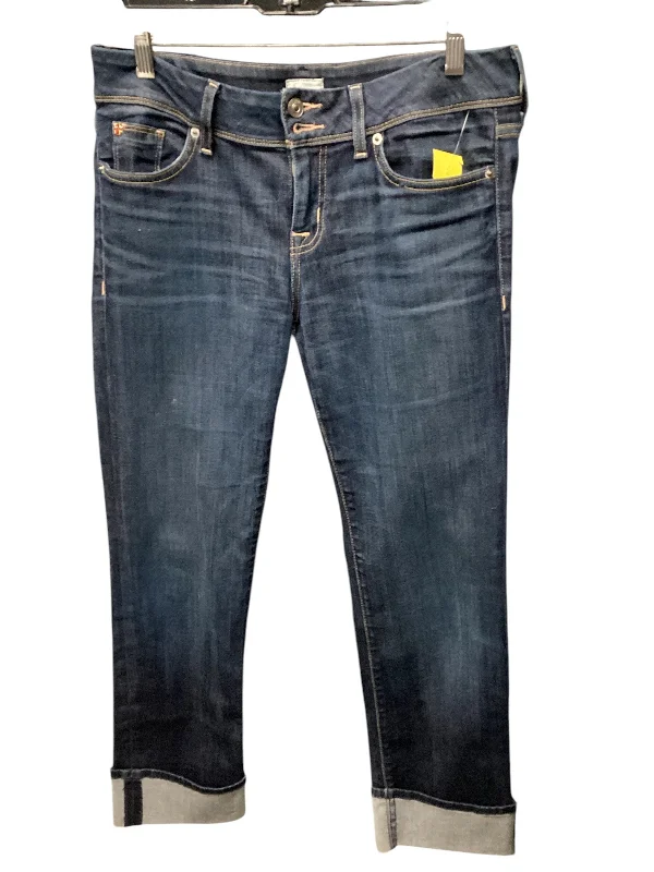 Jeans with a classic blue denim hue for timeless styleJeans Cropped By Hudson In Blue, Size: 8