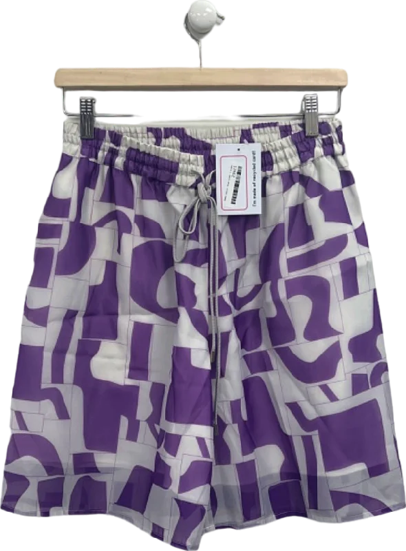 Transitional women's sweaterBaum Und Pferdgarten Purple Printed Shorts UK M