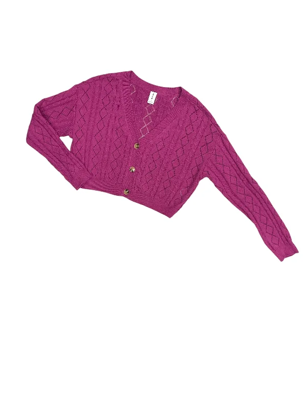 Navy blue women's sweaterCardigan By Abound In Purple, Size: L