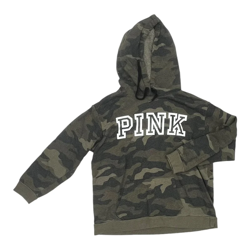 women's hooded tops with stretchable fabricSweatshirt Hoodie By Pink In Camouflage Print, Size:L