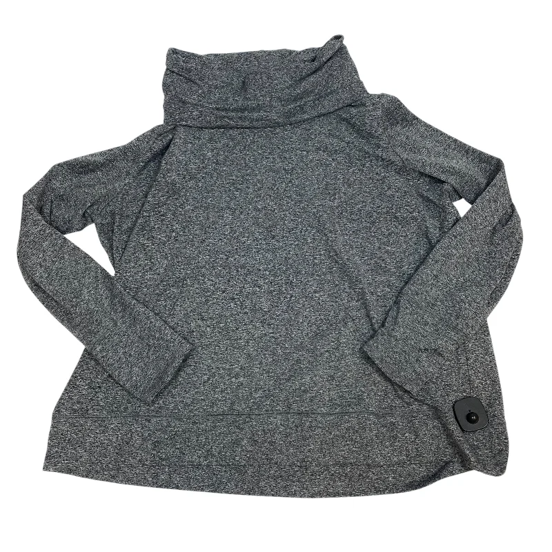 women's hooded sweaters made of polyesterAthletic Sweatshirt Collar By Balance Collection In Grey, Size: 1x