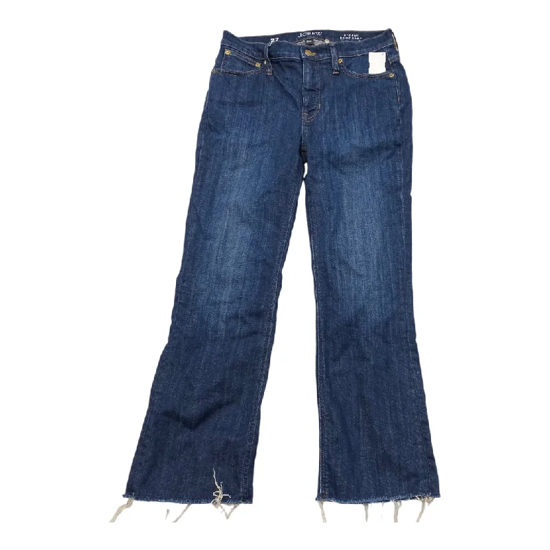 Stretch denim jeans with a fitted waist and slightly flared legs for a trendy silhouetteJeans Boot Cut By J. Crew In Blue Denim, Size: 4