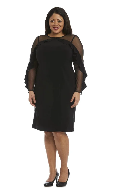 Sleeveless dresses for womenR&M Richards 2141W Short Plus Size Cocktail Dress