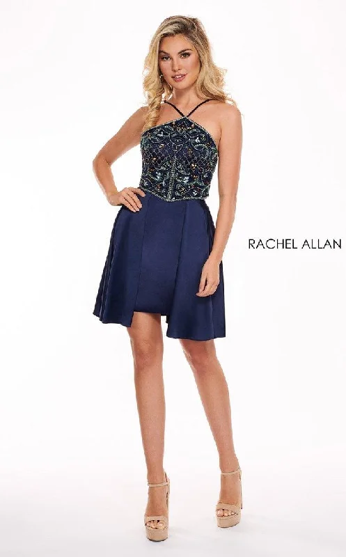 Autumn dresses for fall fashionRachel Allan Short Homecoming Halter Dress 4693