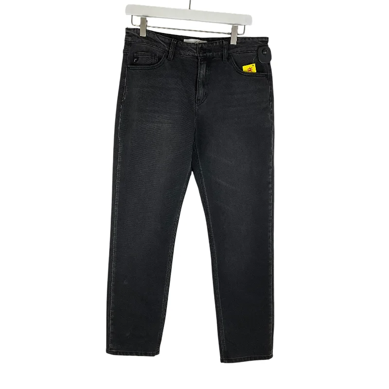 Stretch denim jeans with a low rise and fitted legs for a modern lookJeans Boyfriend By Kancan In Black Denim, Size: 8